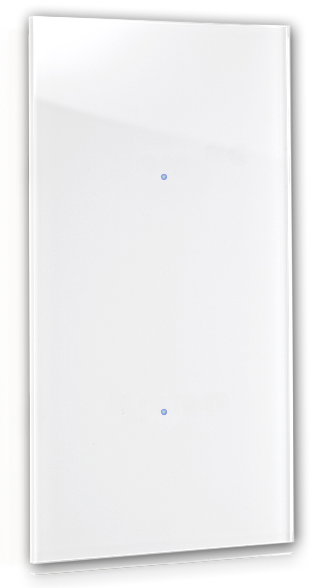 NOVA Touch Ein-AUS-Schalter 2-fach Weiß.