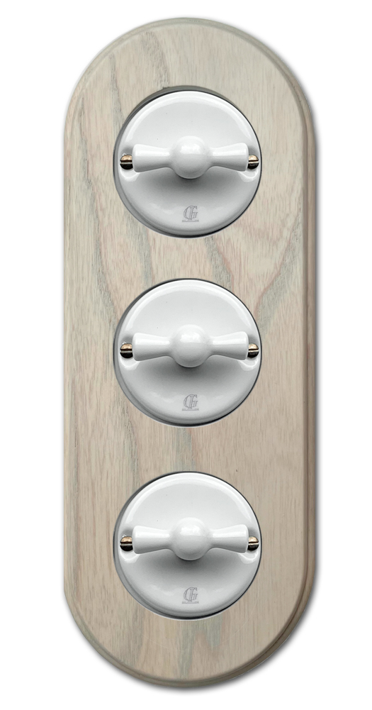 Porzellan Retro-Drehschalter Wechselschalter 230V