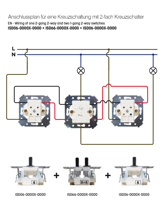 Light switch insert with 1 black toggle Vectis