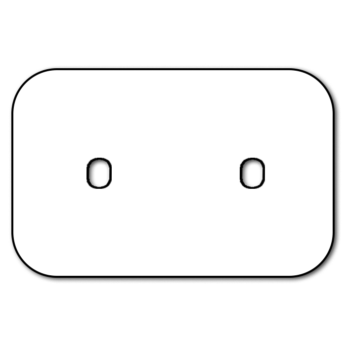 Schalter-Frontblende Metall matt Schwarz 2-fach waagerecht. Vectis Cube series