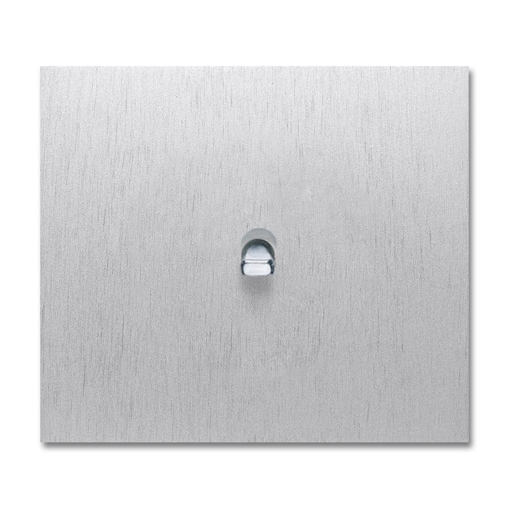 Kipphebel-Lichtschalter Metall Aluminium Chrom 1-fach. Square Series