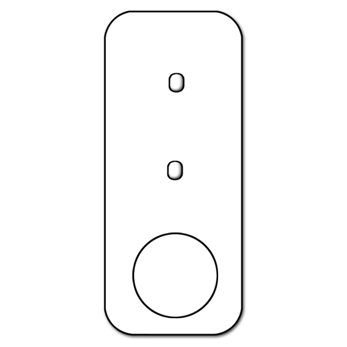 Schalter-Frontblende Metall schwarz 2-fach mit Steckdosenausschnitt. Vectis Cube Series