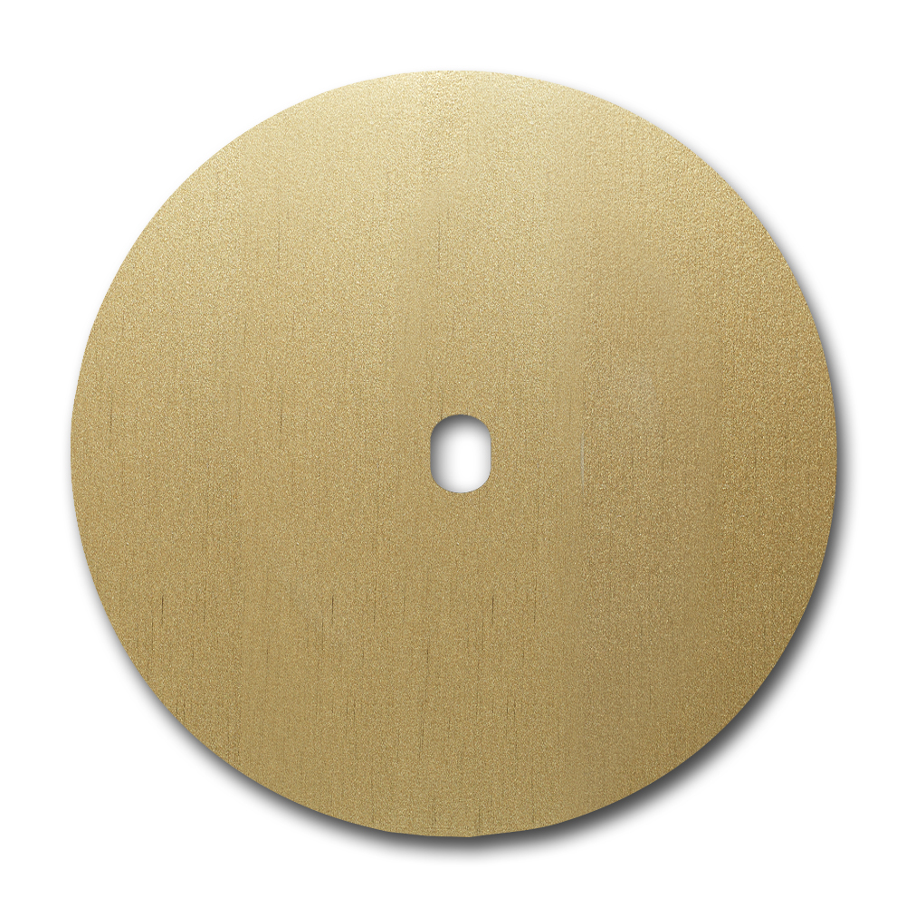 Schalter-Frontblende Metall Gold 1-fach. Vectis Round series