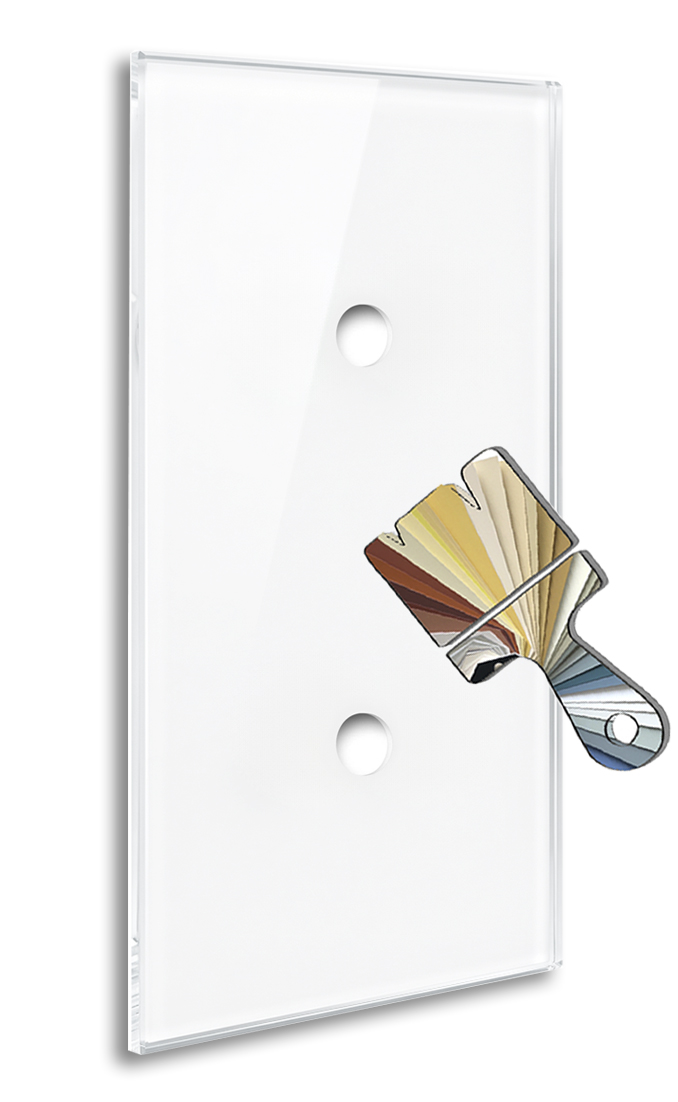 Blende YORK in Farrow Ball original Farbe Glasoptik 2-fach hochformat von ROHDE+ROHDE