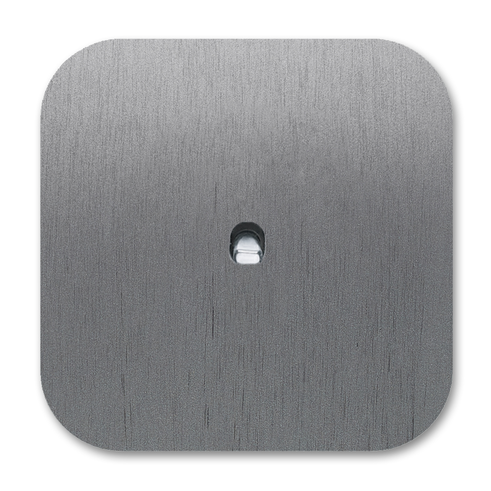 Kipphebel-Lichtschalter Metall Titanium Grau 1-fach. Cube Series