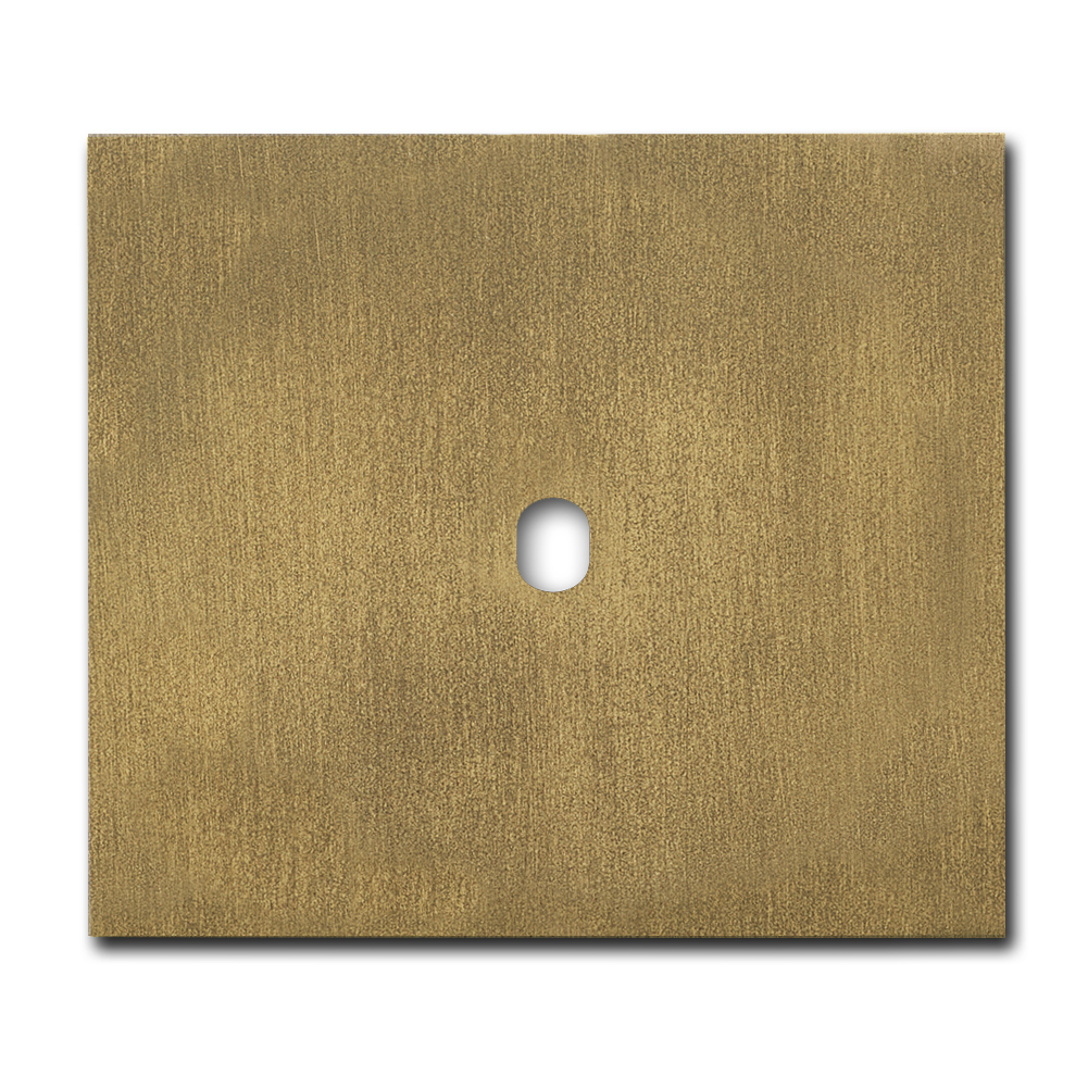 Schalter-Frontblende Metall Old Gold 1-fach. Vectis Square series