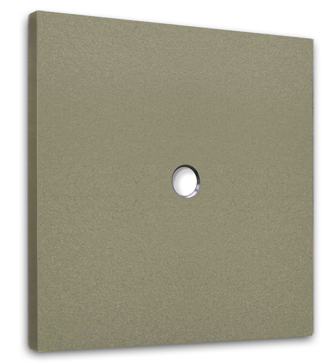 Retro-Kippschalter-Blende NINA 1-fach Bronze Metall. CJC Systems