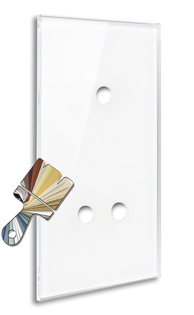 YORK Designers Guild Colour Glass-Effect 3-Gang Cover Plate by ROHDE+ROHDE