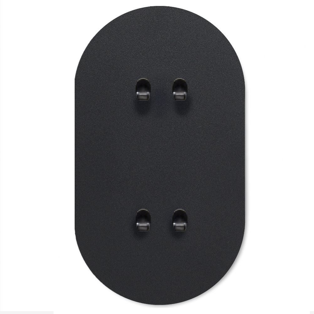 Toggle switch metal matte black 4 gang 2 way. Round Series