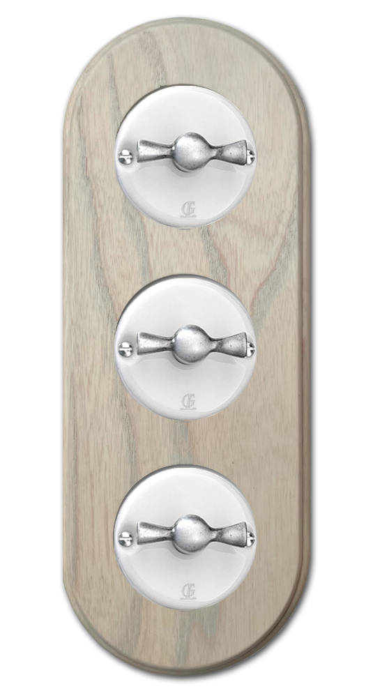 Porzellan Retro-Drehschalter Wechselschalter 230V