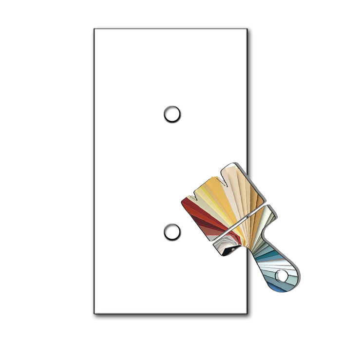 Blende YORK in Farrow & Ball original Farbe Glasoptik 2-fach hochformat von ROHDE+ROHDE