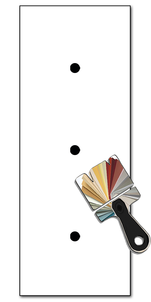 Retro toggle switch cover NINA 3-way RAL colors. CJC Systems