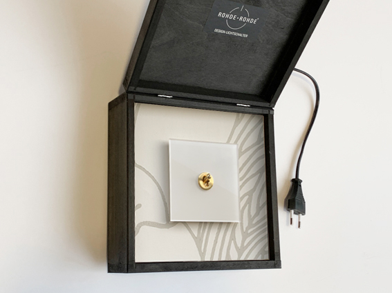 Retro switch CAMBRIDGE glass optics sample - loan to view.