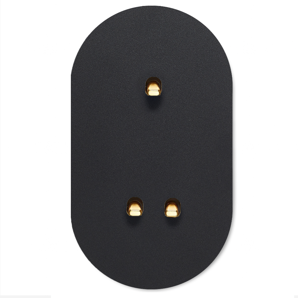 Toggle switch metal matte black gold 3 gang 2 way. Round Series