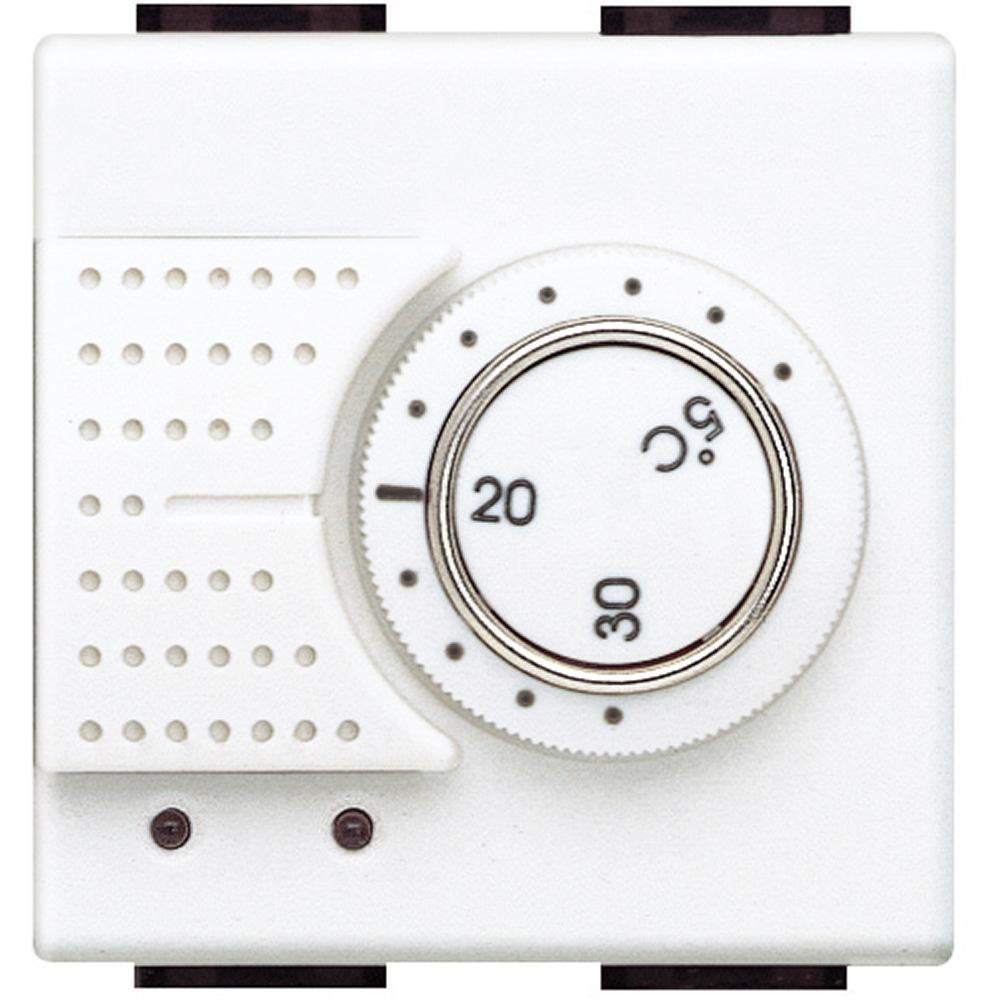 Rotary thermostat insert white 230V
