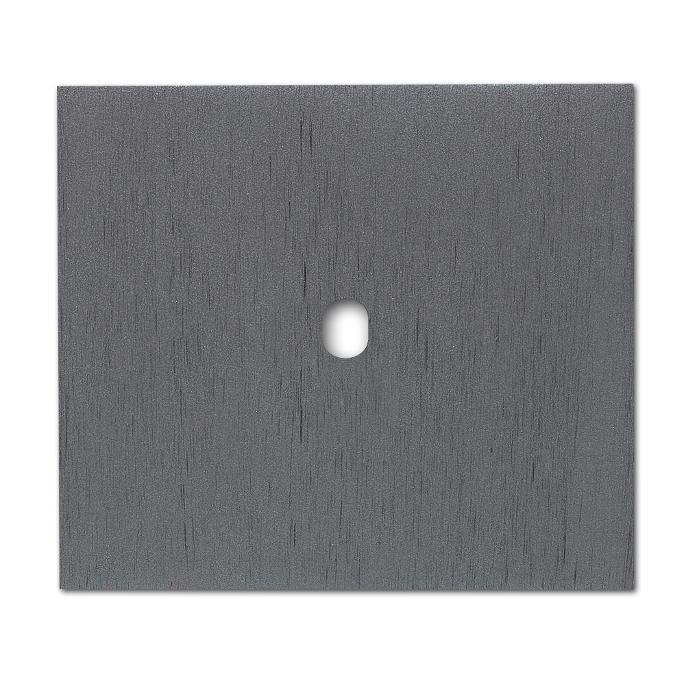 Schalter-Frontblende Metall Titanium 1-fach. Vectis Square series