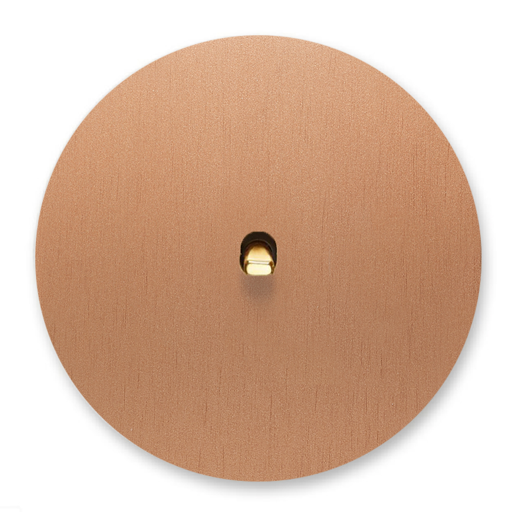 Kipphebel-Lichtschalter Metall Kupfer Gold 1-fach. Round Series