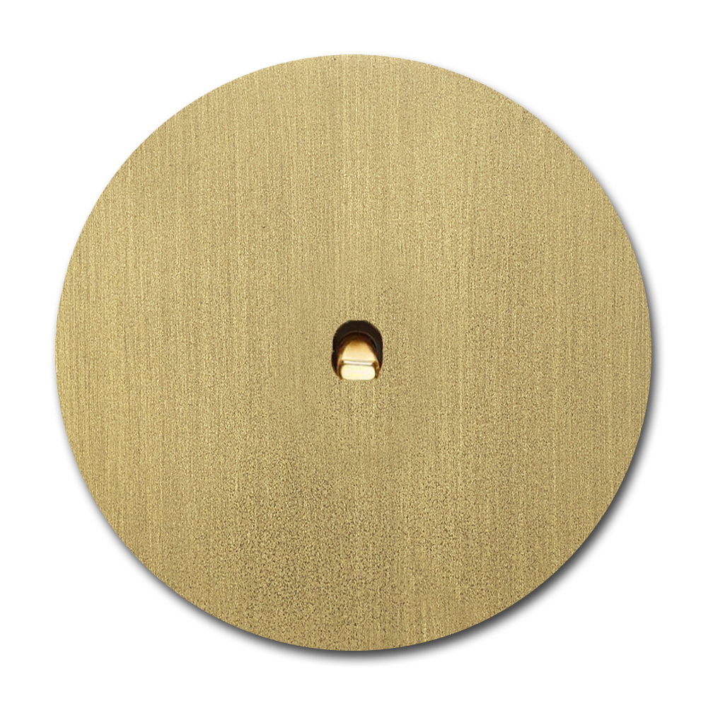 Kipphebel-Lichtschalter Metall Old Gold 1-fach. Round Series