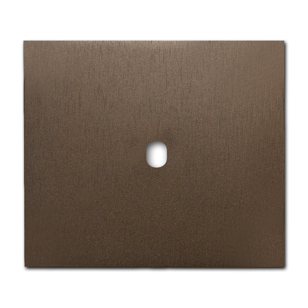 Schalter-Frontblende Metall Braun 1-fach. Vectis Square series