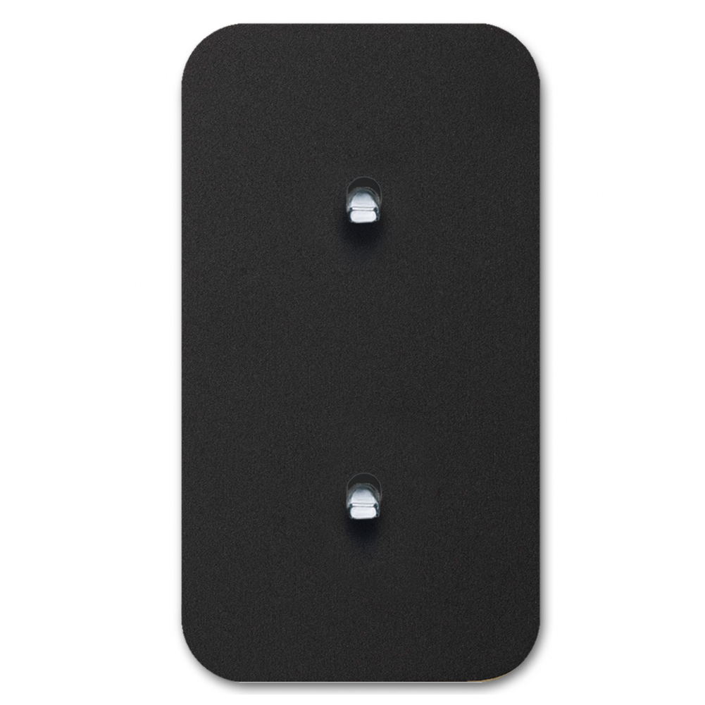 Toggle switch metal matte black chrome 2 gang 2 way. Cube Series