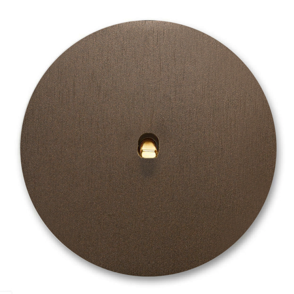 Kipphebel-Lichtschalter Metall Braun Gold 1-fach. Round Series