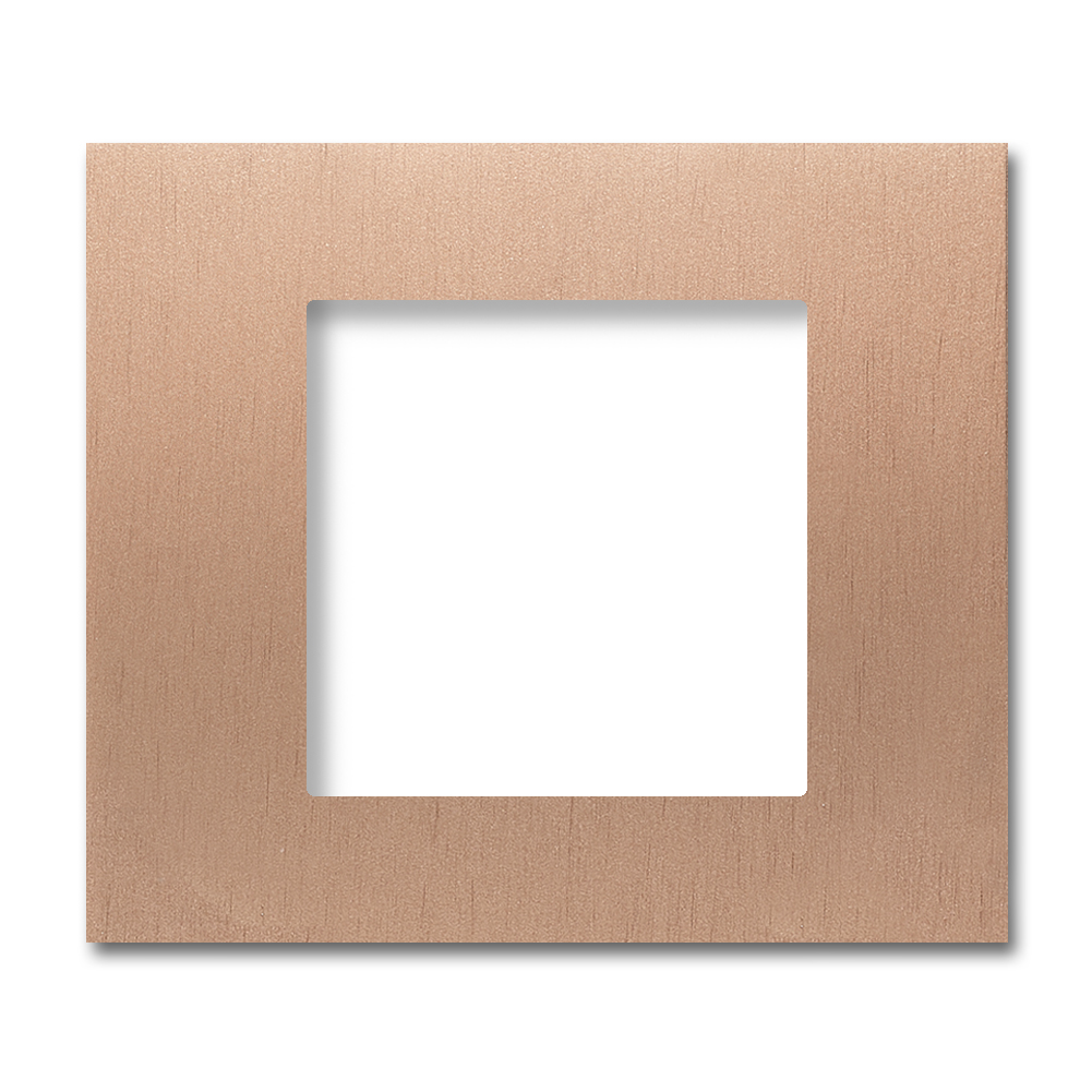 Zubehör-Rahmen für JUNG Einsätze Kupfer Metall Square series
