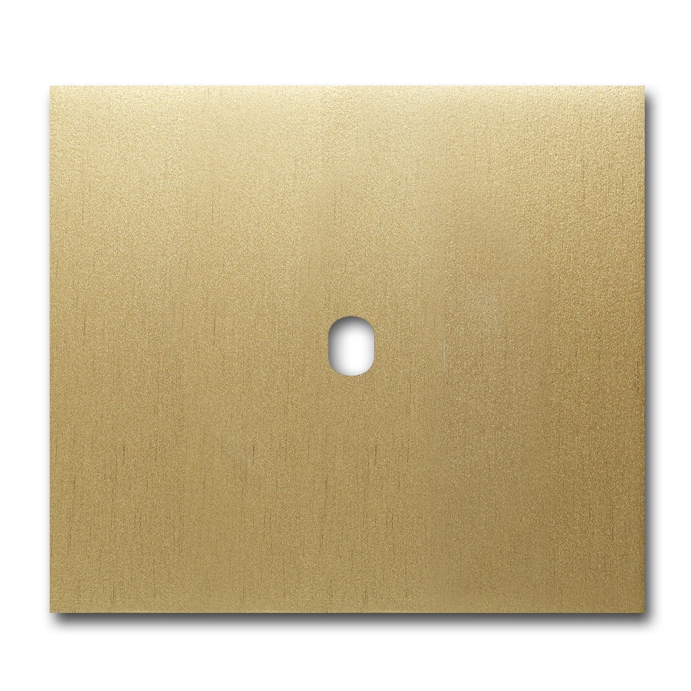 Schalter-Frontblende Metall Gold 1-fach. Vectis Square series