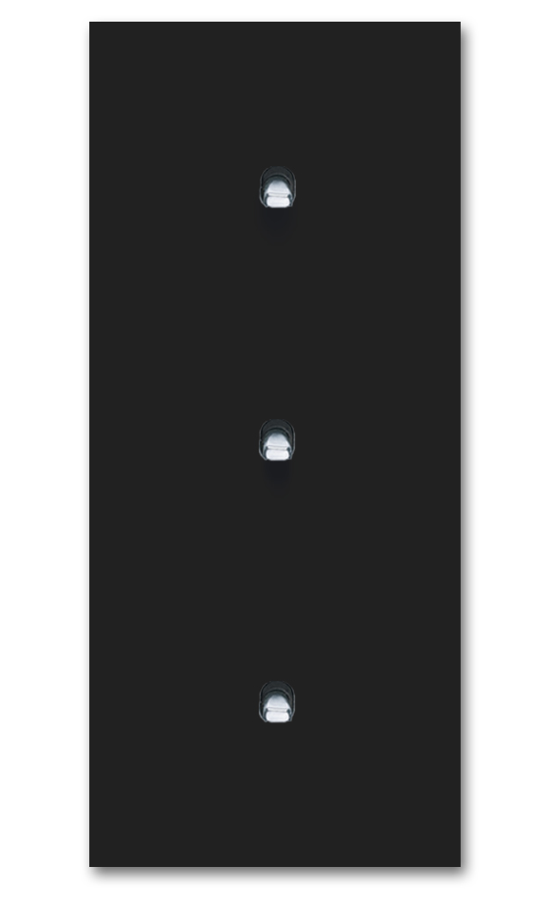 Toggle switch metal matte black chrome 3 gang 2 way. Square Series