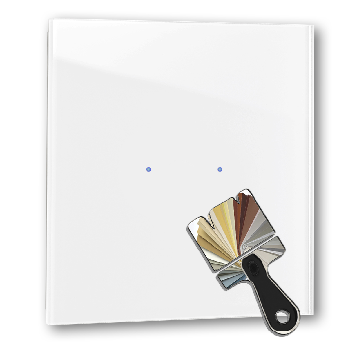 Touchschalter in Farrow & Ball Farbe 2-fach Glas-Optik 230V