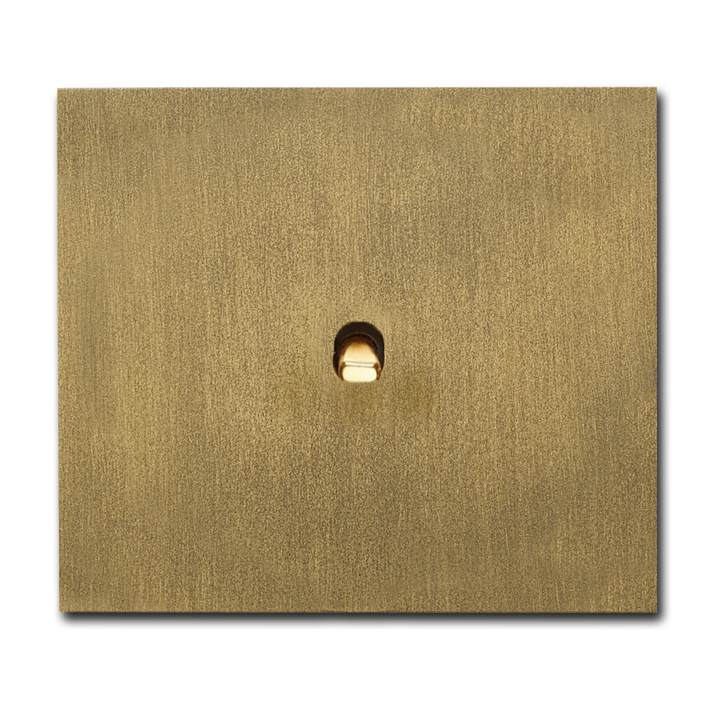 Kipphebel-Lichtschalter Metall Old Gold 1-fach. Square Series
